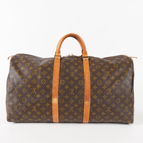 Authentic Louis Vuitton Monogram Keepall 55 Travel Bag M41424 02A194232811