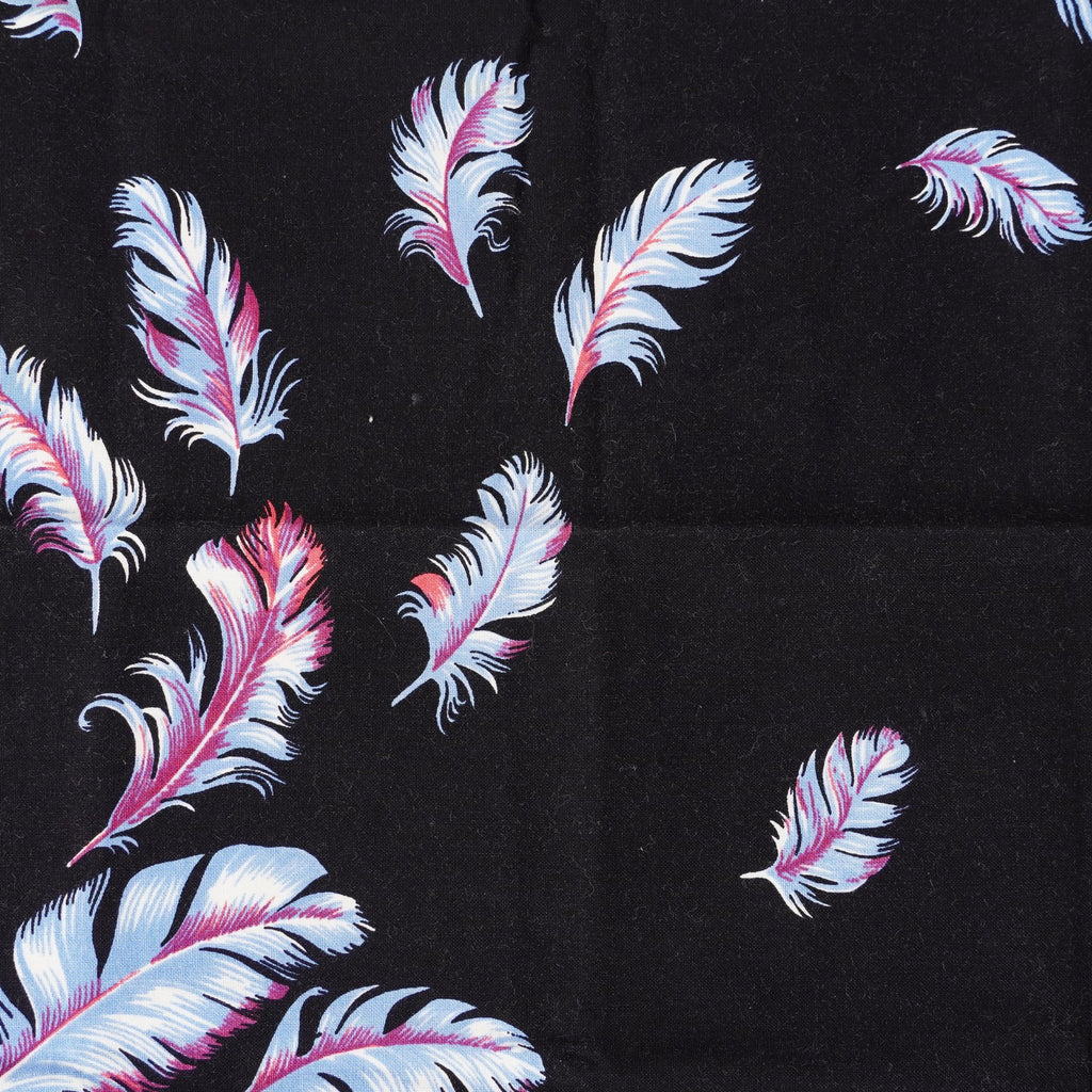 Hermes Carre 45 100% Cotton Napkin, Black with Blue, 03E13825017