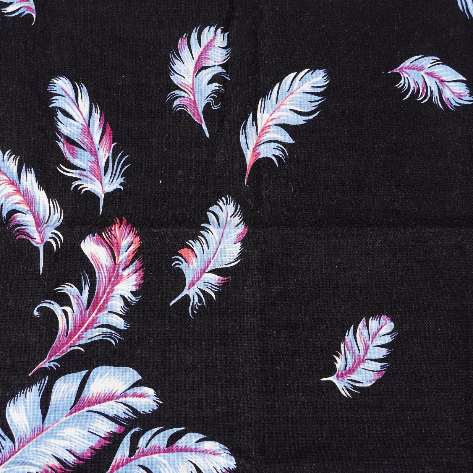 Hermes Carre 45 100% Cotton Napkin, Black with Blue, 03E13825017