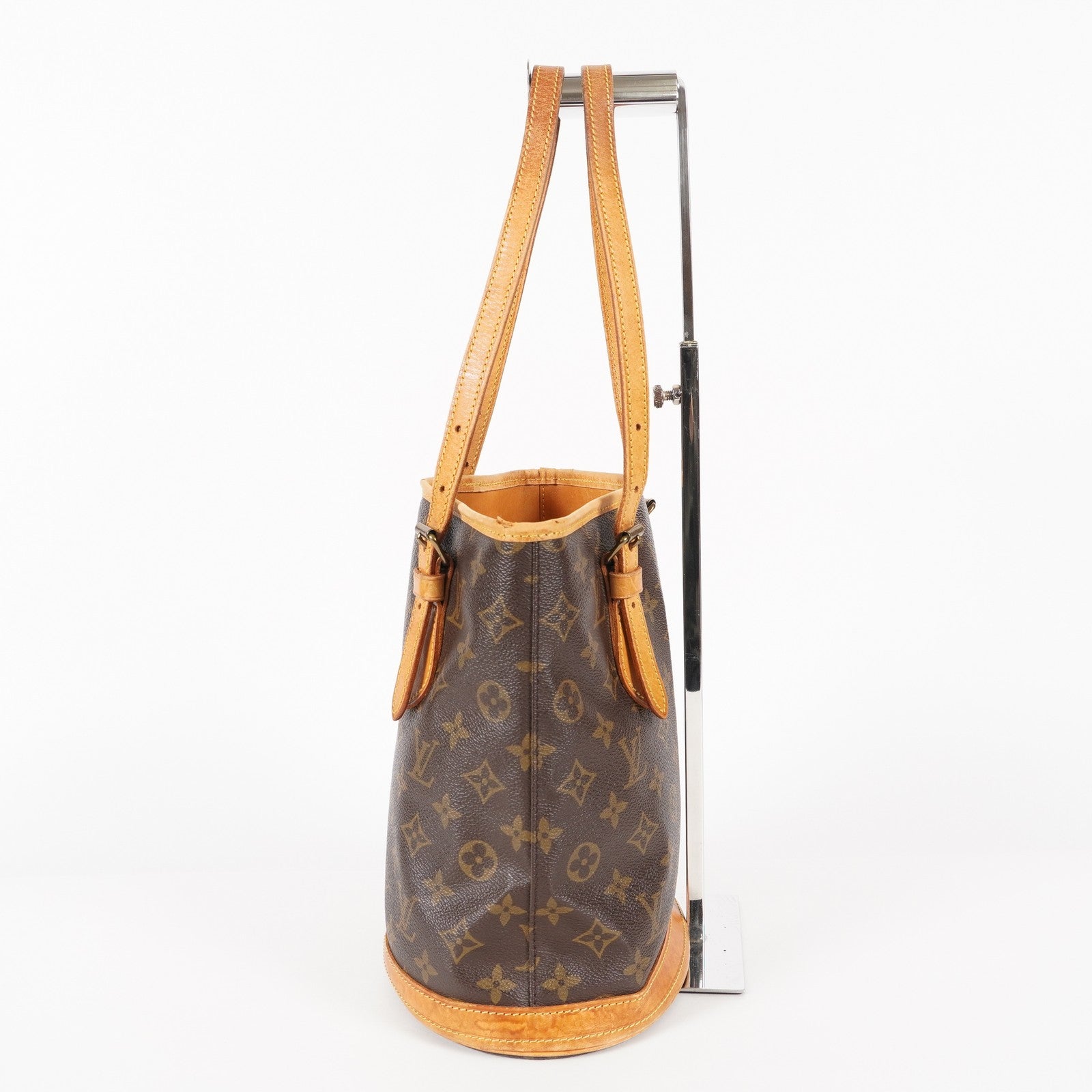 Authentic Louis Vuitton Monogram Bucket PM Shoulder Tote Bag M42238 05E212090016