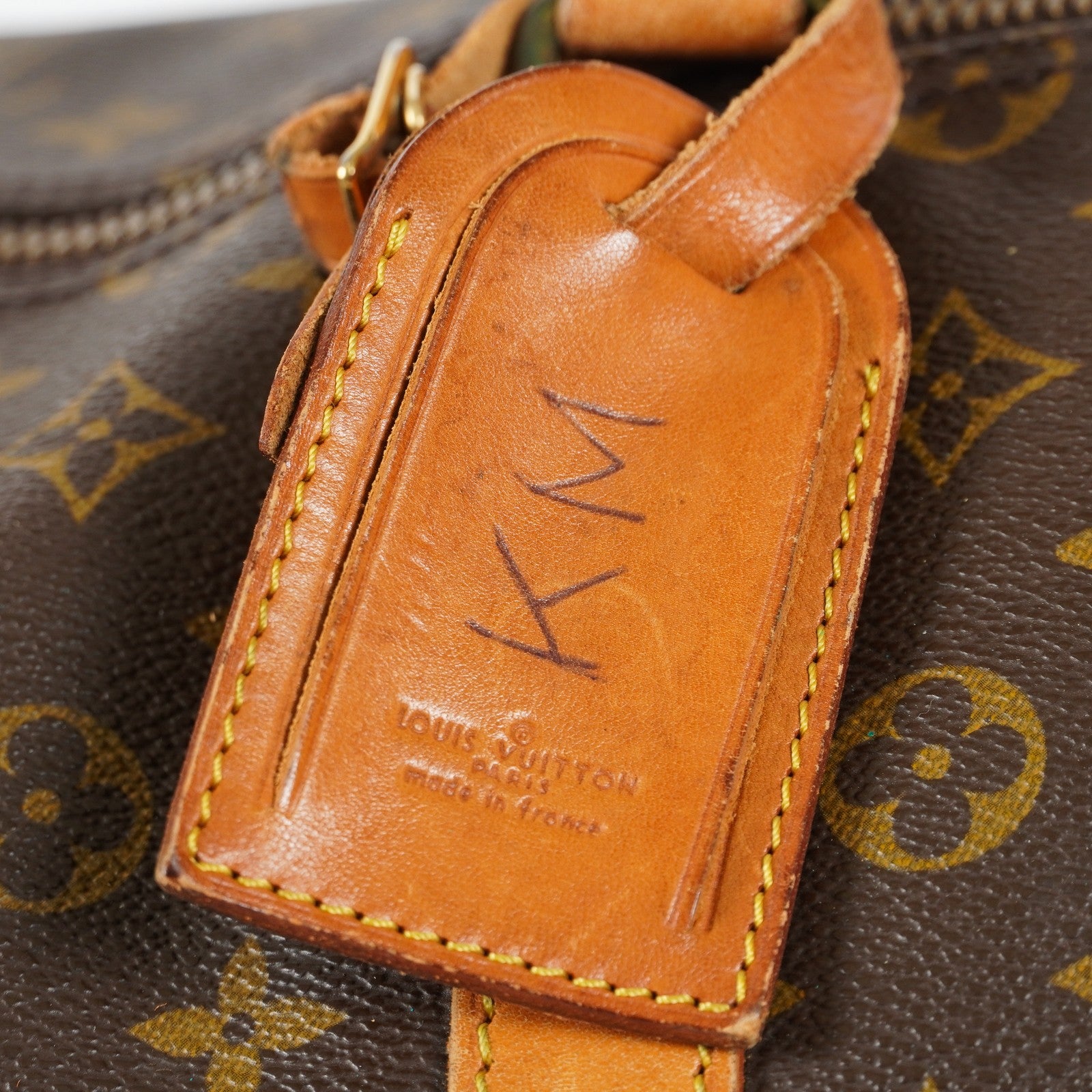 LOUIS VUITTON Monogram Keepall 60 Boston Bag M41422 LV Auth 03E063630025