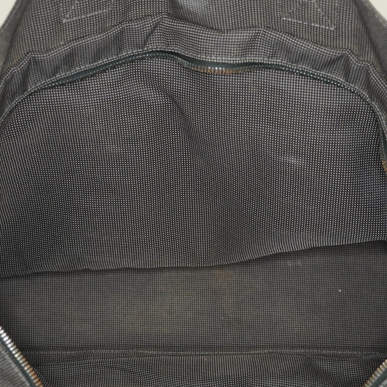 Hermes Fourre Tout Canvas Tote Bag Handbag Satchel Black Grey 04T011199017