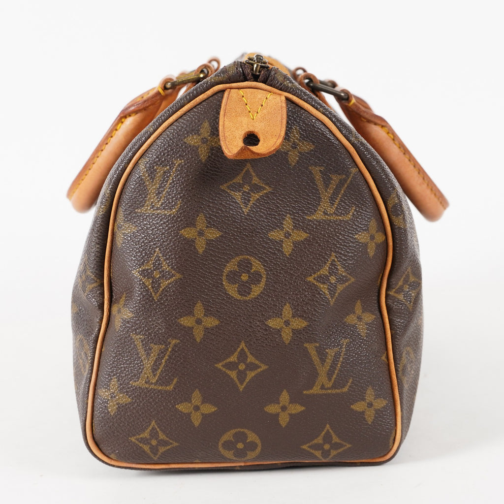 Authentic Louis Vuitton Monogram Speedy 25 Handbag  M41528 vintage 03E4910120011