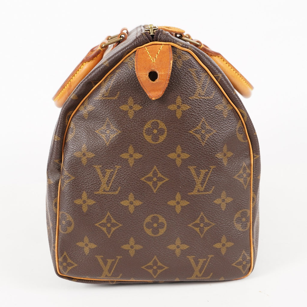 Authentic Louis Vuitton Monogram Speedy 30  Handbag M41526 vintage 05E236237029