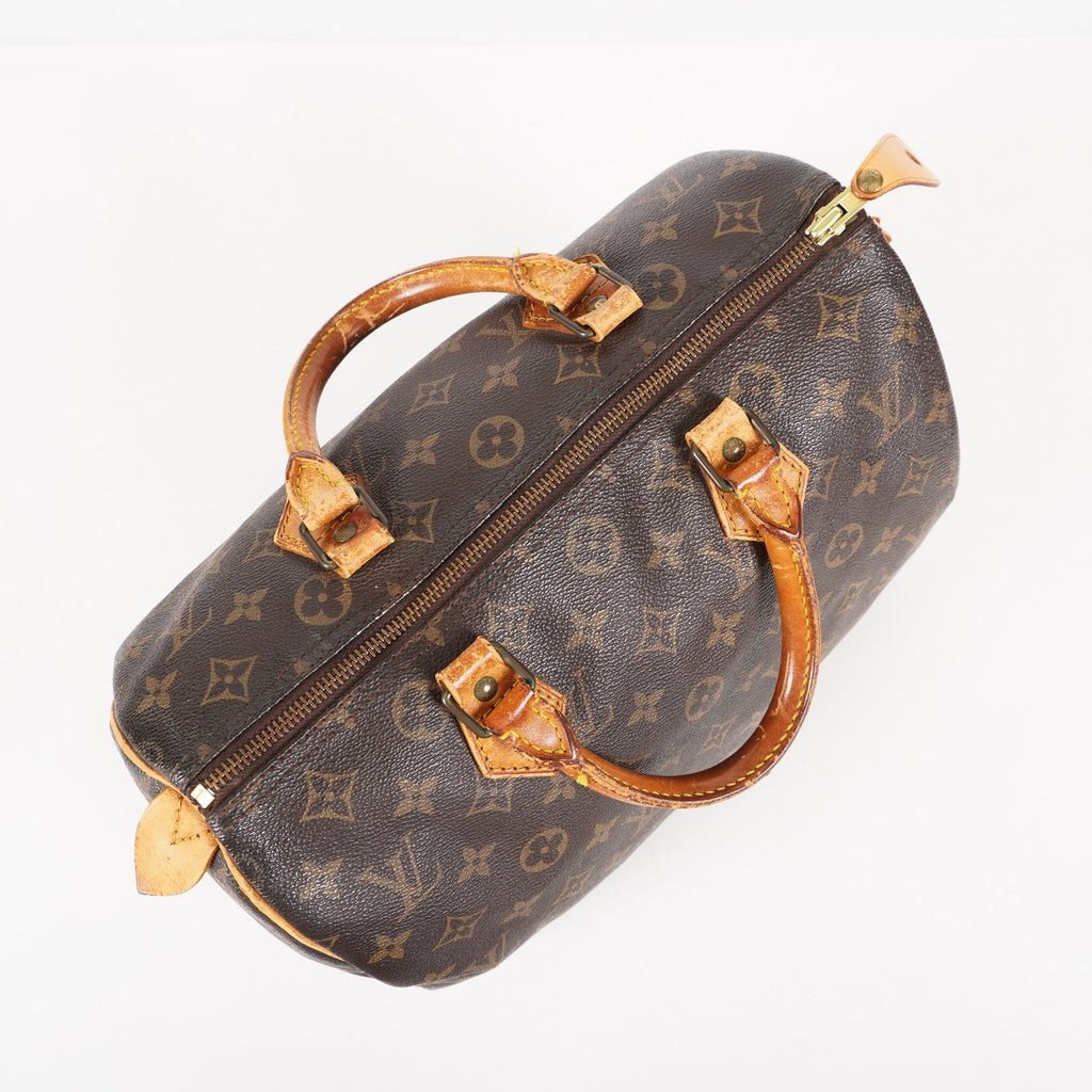 Authentic Louis Vuitton Monogram Speedy 30  Handbag M41526 vintage 05E273960029