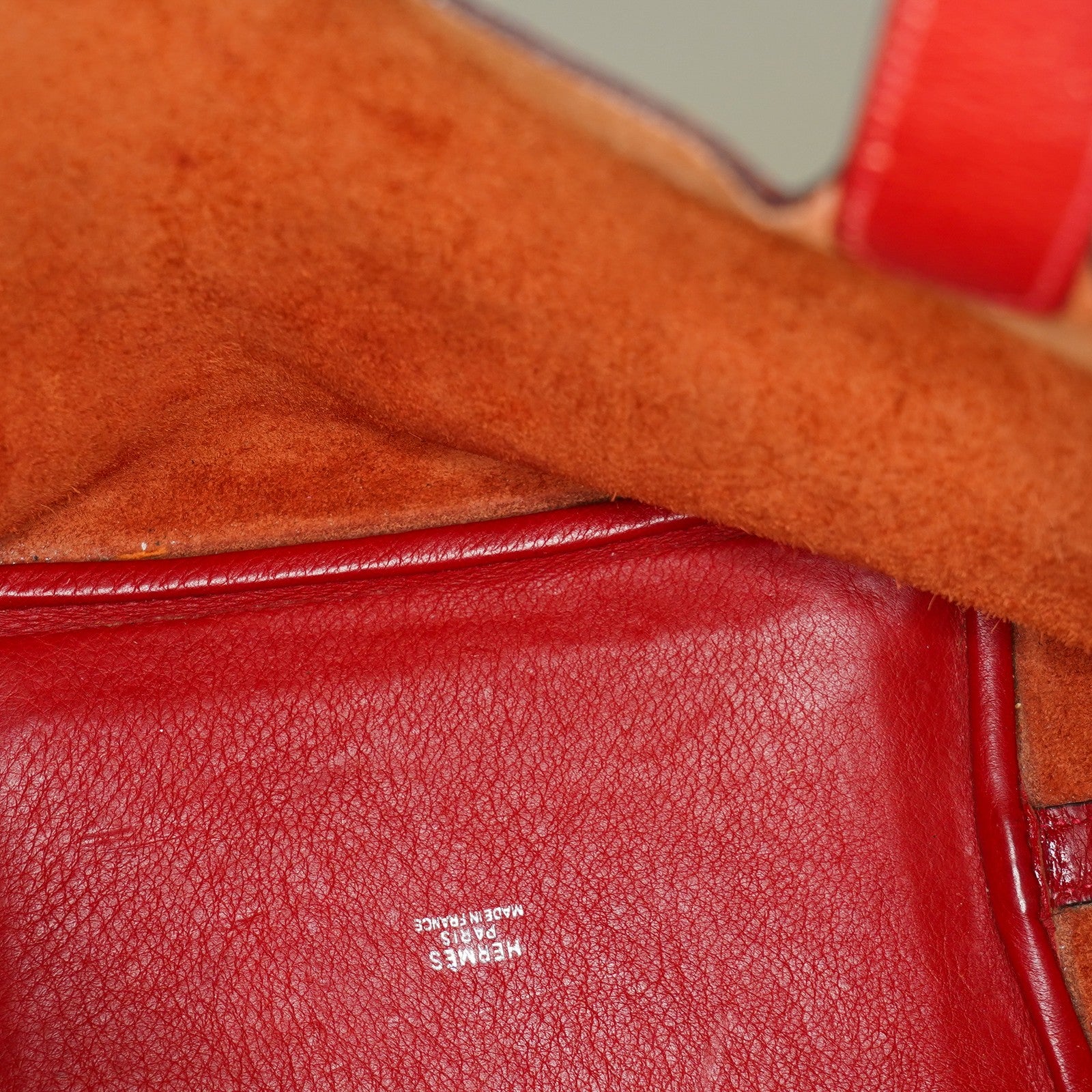 Hermes Picotin Lock PM Red ClemenceLeather Silver Hardware 05E3318150016