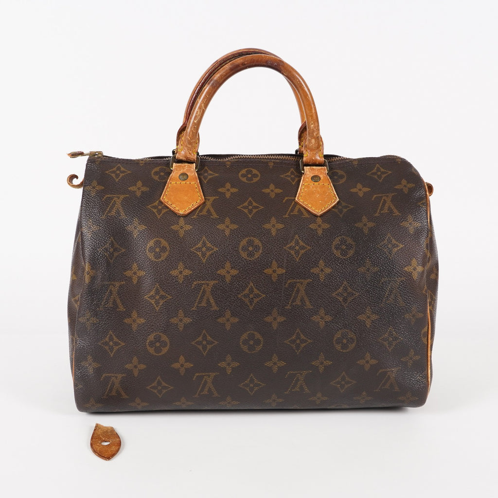Authentic Louis Vuitton Monogram Speedy 30  Handbag M41526 vintage 05E134180016