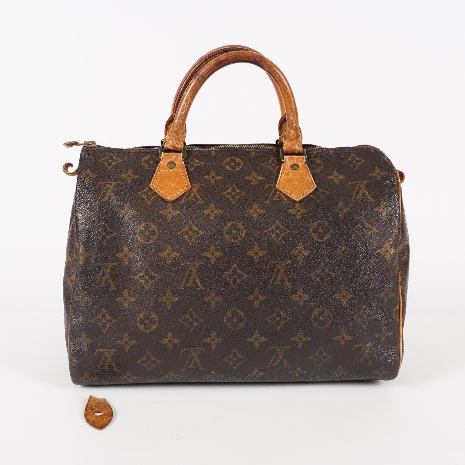 Authentic Louis Vuitton Monogram Speedy 30  Handbag M41526 vintage 05E134180016