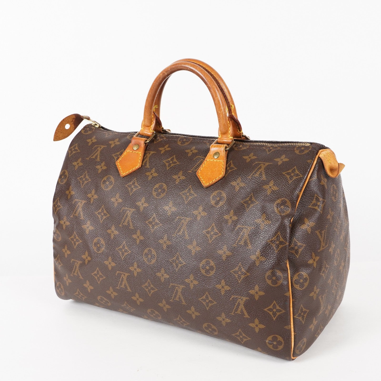 Authentic Louis Vuitton Monogram Speedy 35 M41524 vintage Handbag 05E186050013