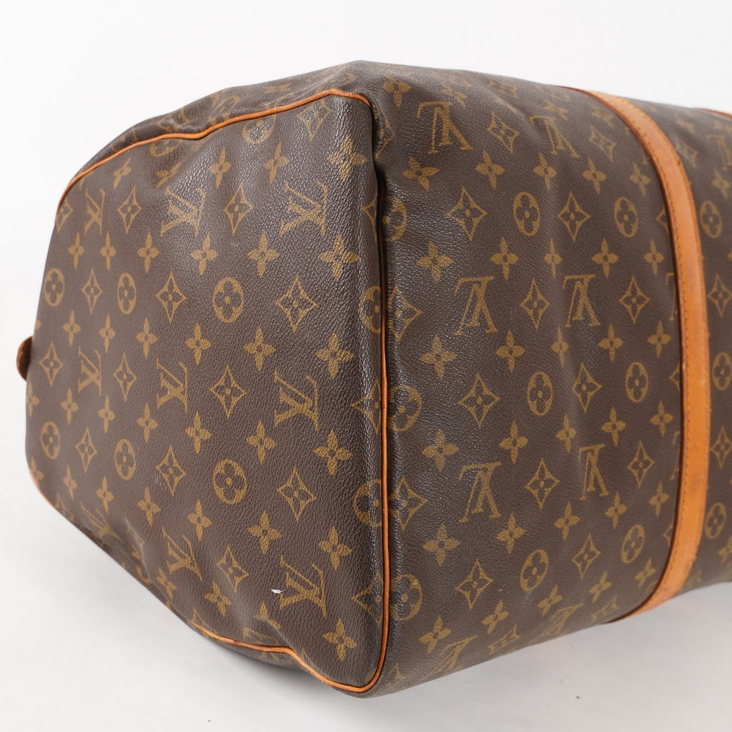 Authentic Louis Vuitton Monogram Keepall 55 Travel Bag M41424 03E285830011