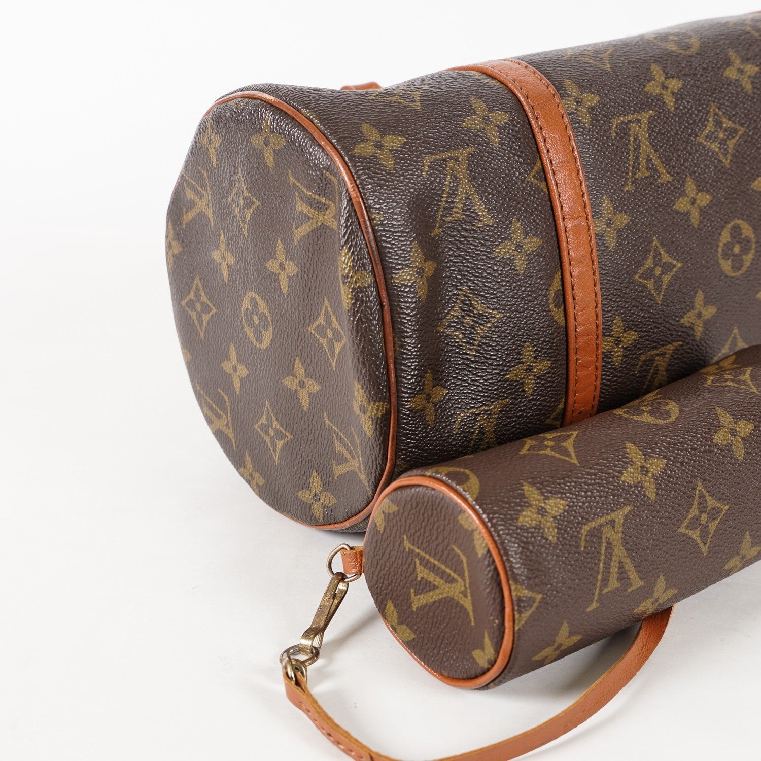 Auth LOUIS VUITTON Monogram Papillon 30 M51365 Handbag W/Pouch used 12E145500020