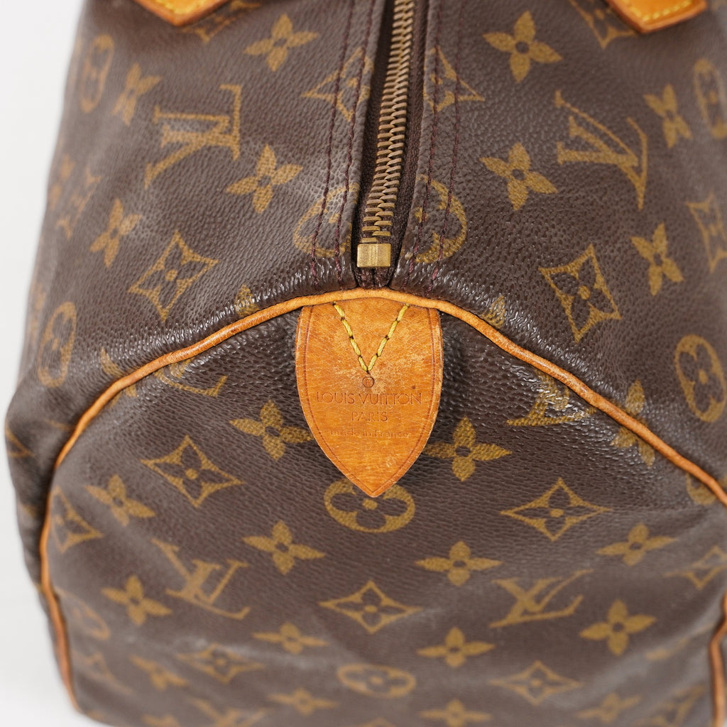 Authentic Louis Vuitton Monogram Speedy 35 M41524 Handbag 02A186463611