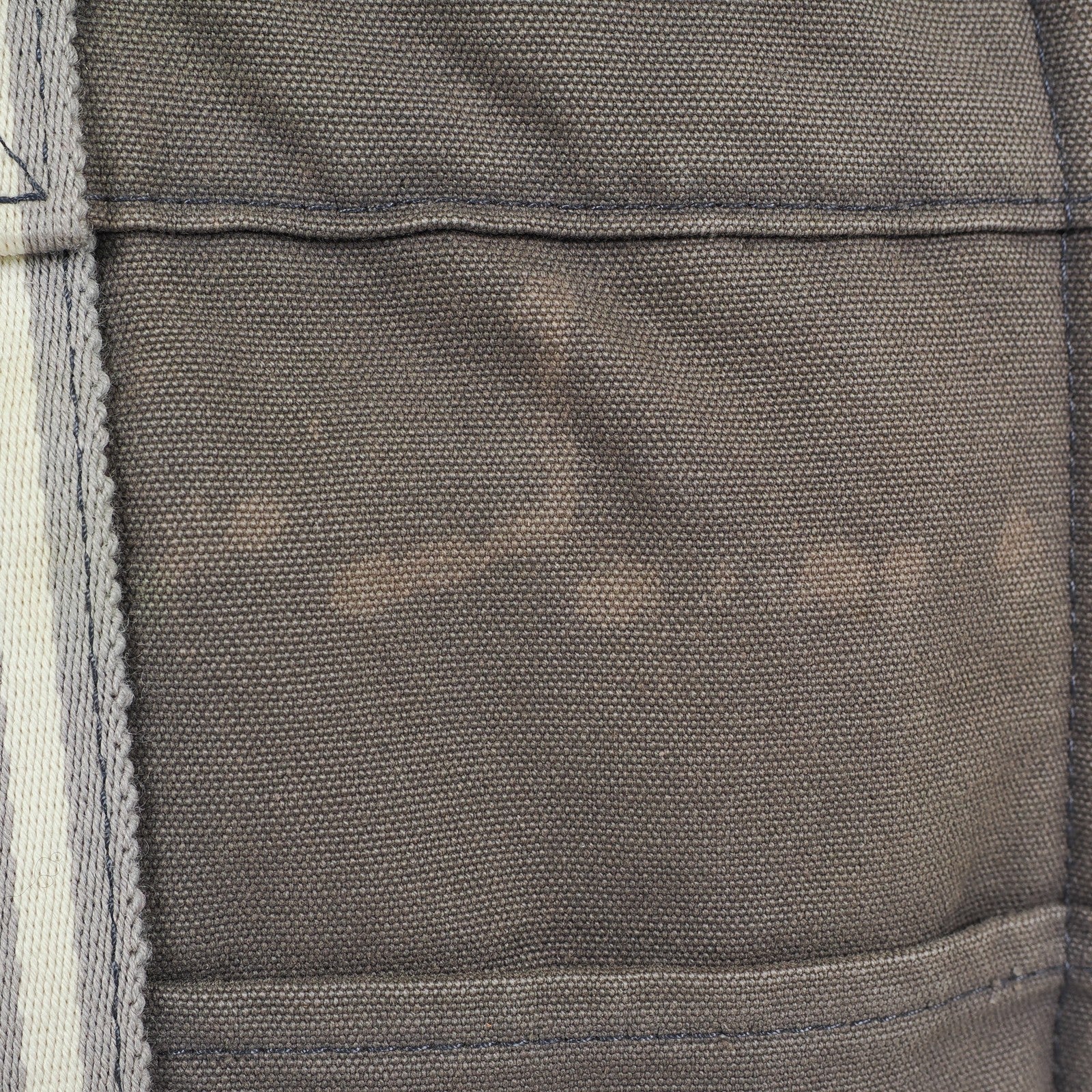 HERMES Fourre Tout Tote PM - Gray Cream Orange Canvas None Tote Bag 04A09825007