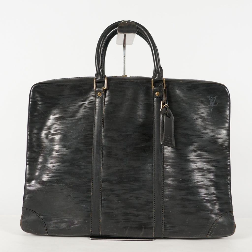 Louis Vuitton Porte Documan Voignage Business Bag Briefcase black XY58