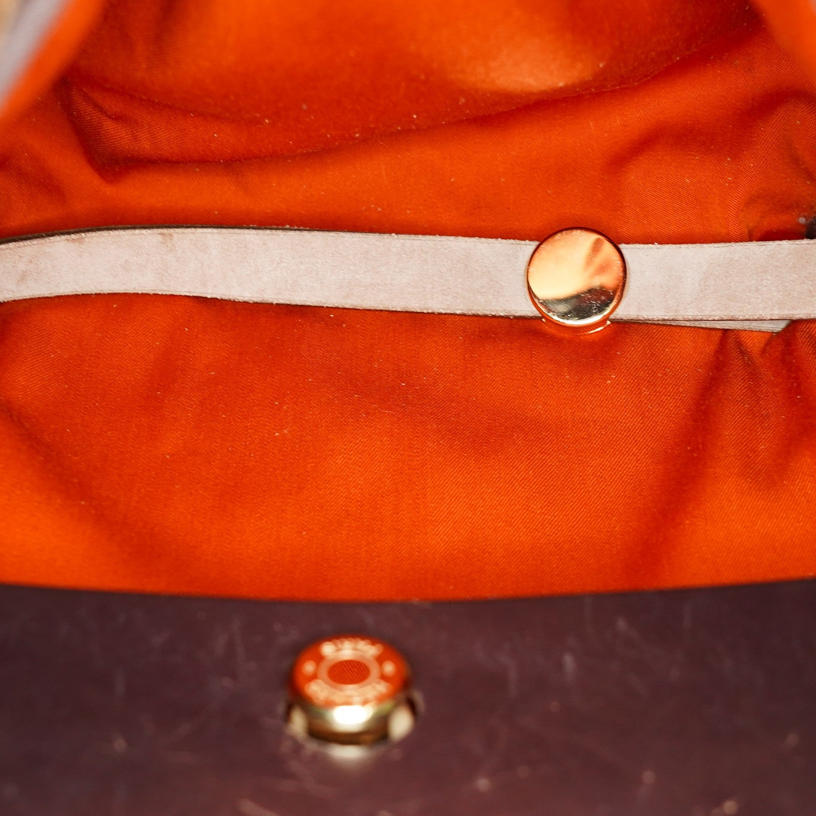 Hermes Brick RedMoka Toile Canvas and Vache Hunter Herbag 31 Bag 05E346352529