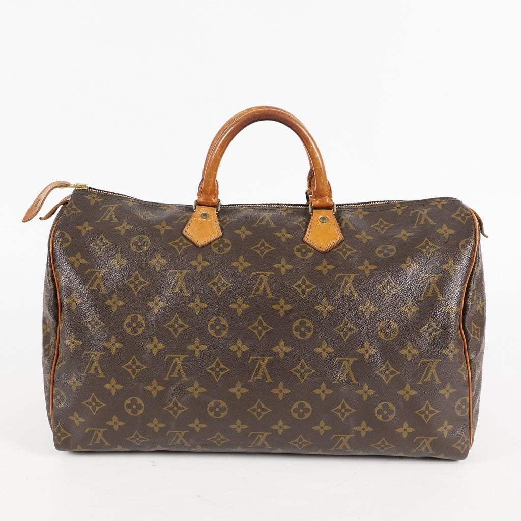 Authentic Louis Vuitton Monogram Speedy 40 Hand Boston Bag M41522 01E095830030