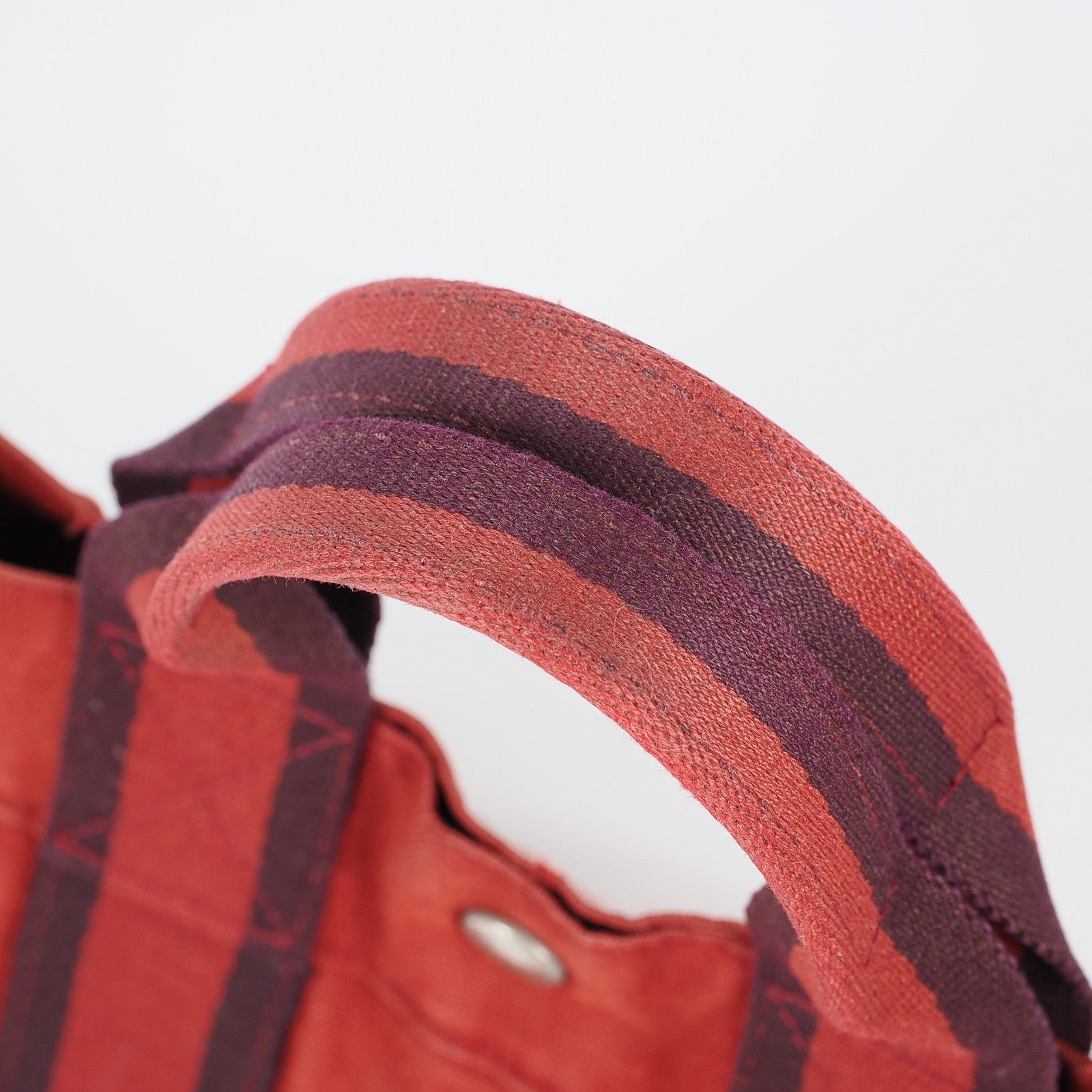 Authentic Hermes Fourre Tout PM Bordeaux Red Canvas Small Tote 04A07825007