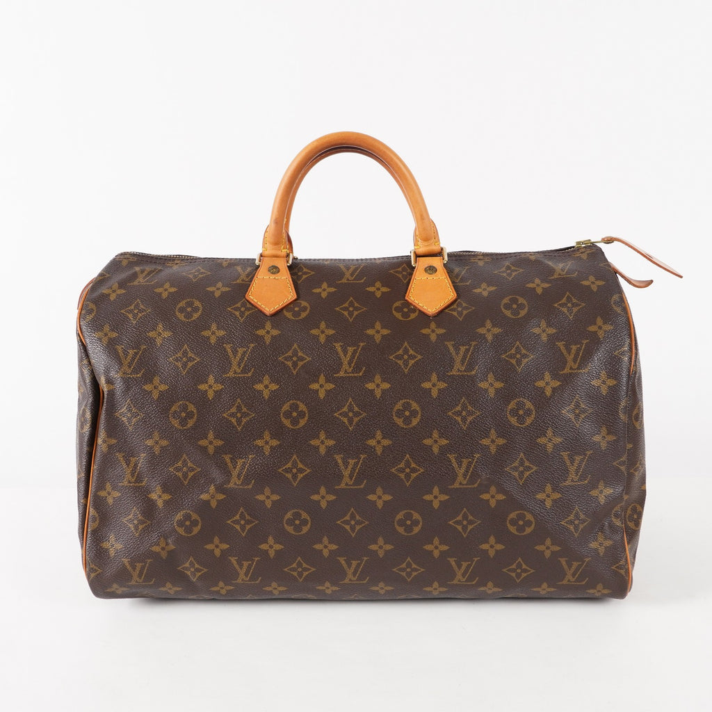 Authentic Louis Vuitton Monogram Speedy 40 M41522 Hand Boston Bag 03E079020011