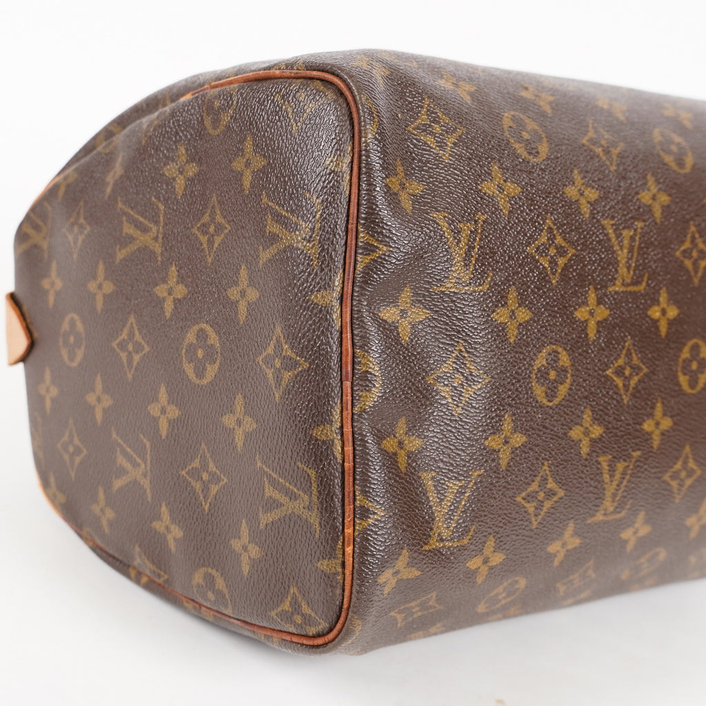 Authentic Louis Vuitton Monogram Speedy 30  Handbag M41526 vintage 05E284730029