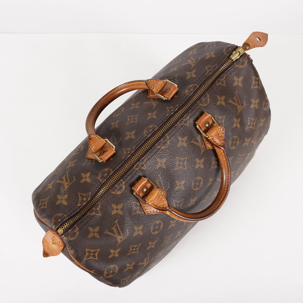 Authentic Louis Vuitton Monogram Speedy 35 M41524 Handbag used 05E326050016