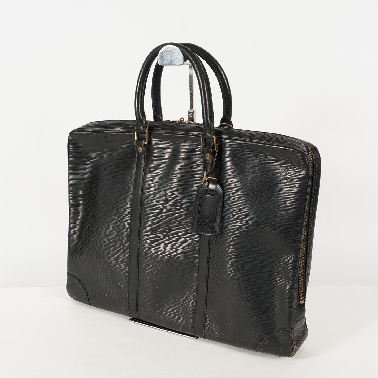 Louis Vuitton Porte Documan Voignage Business Bag Briefcase black XY58