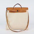 Hermes Herbag MM Handbags Leather White 04A044633207