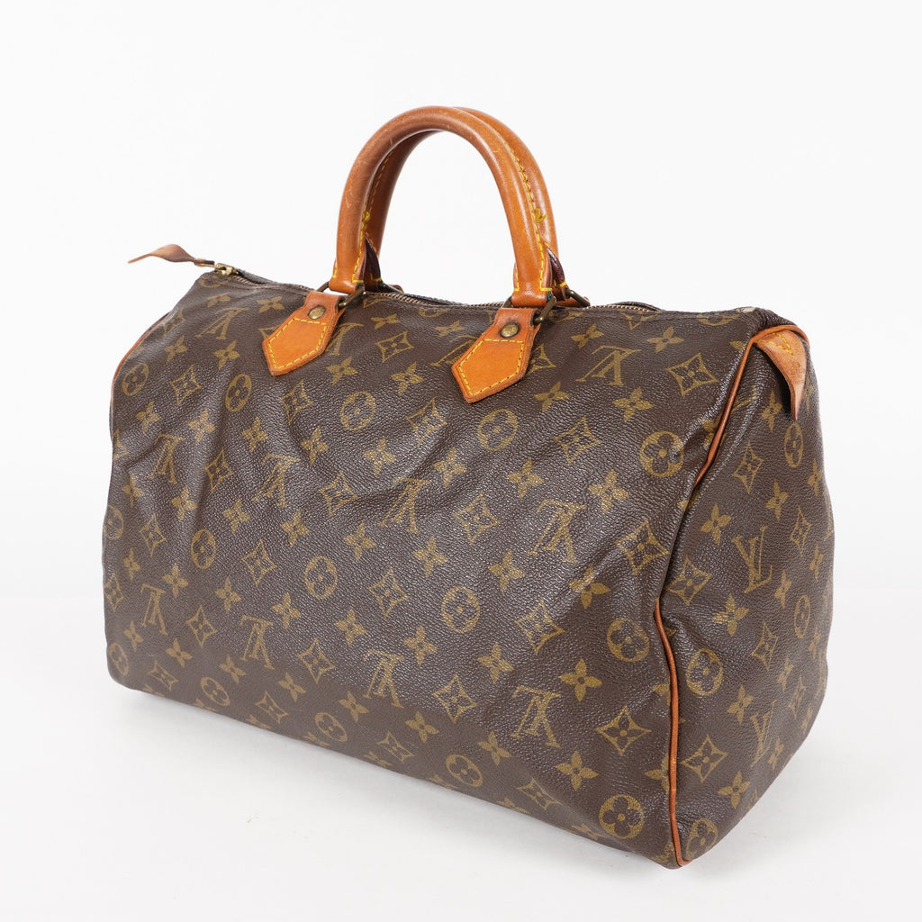 Authentic Louis Vuitton Monogram Speedy 35 M41524 vintage Handbag 05E095940013