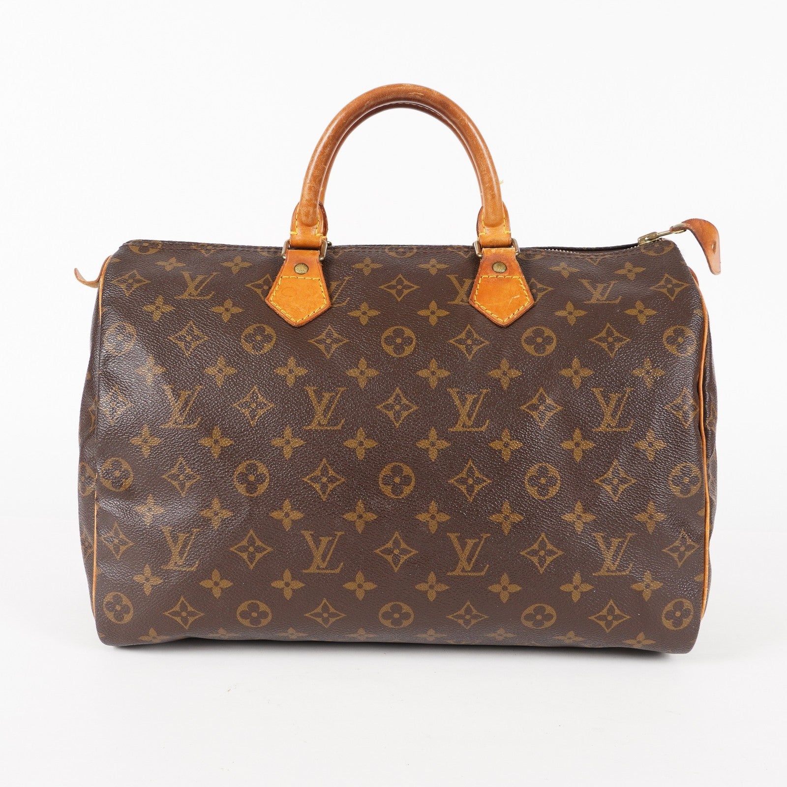 Authentic Louis Vuitton Monogram Speedy 35 M41524 vintage Handbag 05E186050013