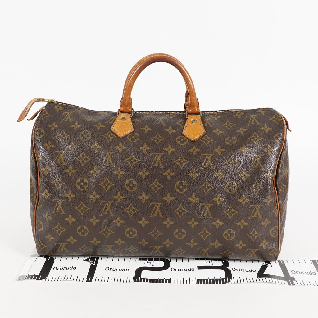 Authentic Louis Vuitton Monogram Speedy 40 Hand Boston Bag M41522 01E095830030