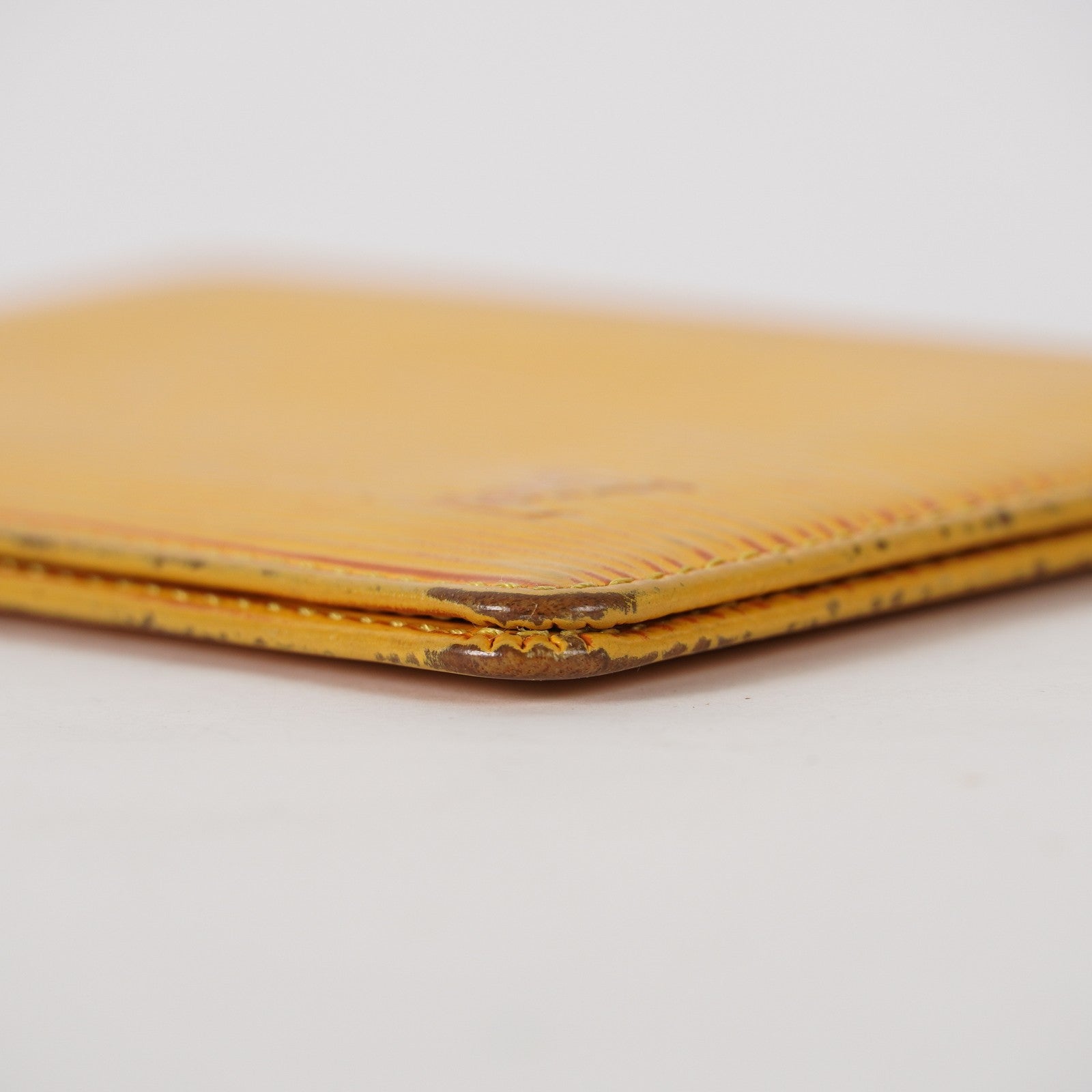 LOUIS VUITTON SARAH PORTE FEUILLE YELLOW OCHRE EPI LEATHER LONG WALLET XY216