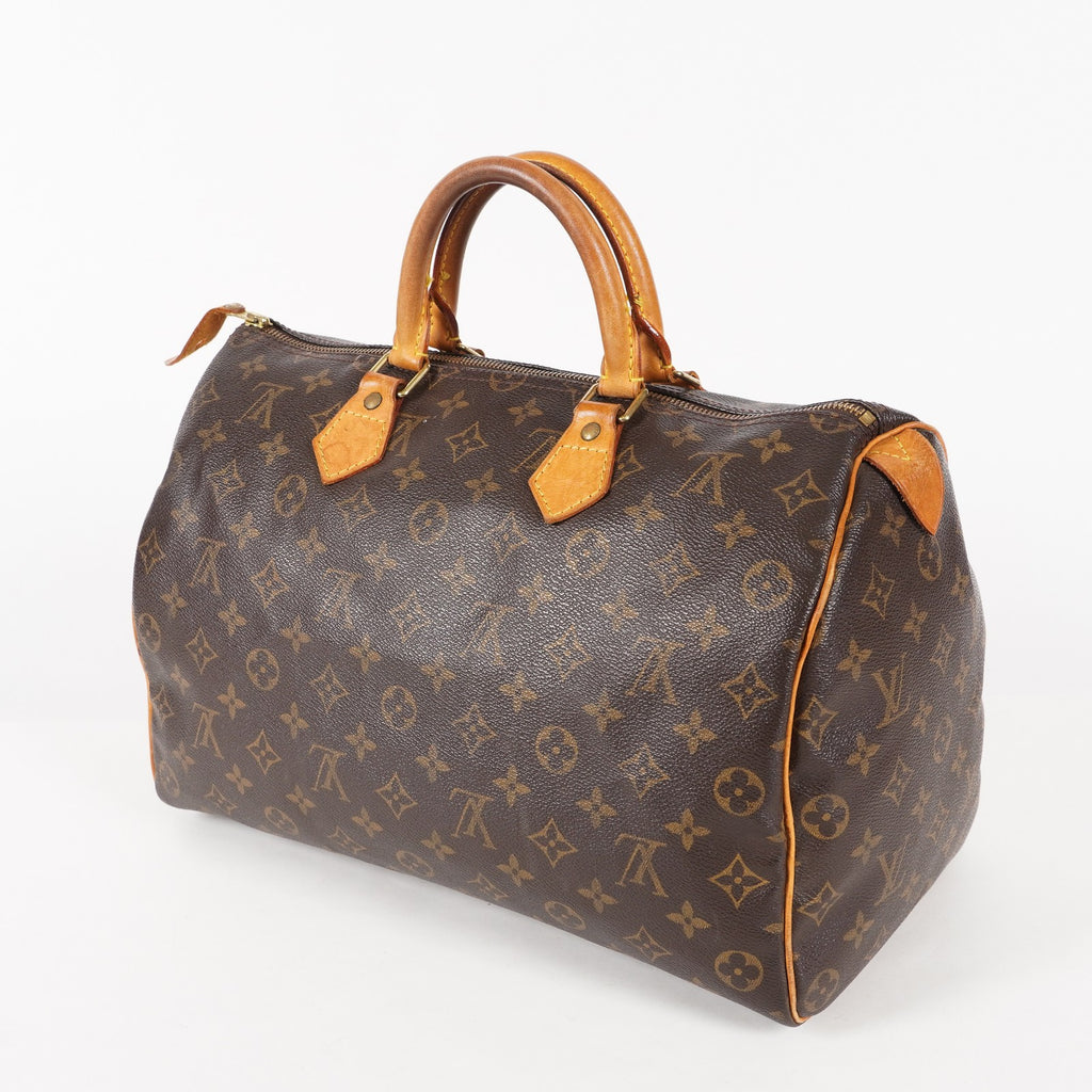 Authentic Louis Vuitton Monogram Speedy 35 M41524 Handbag 03A096063206