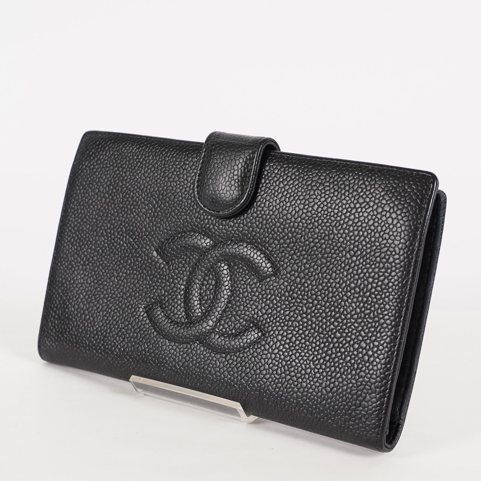 Chanel Black Calfskin Long Wallet Purse 02A052516805