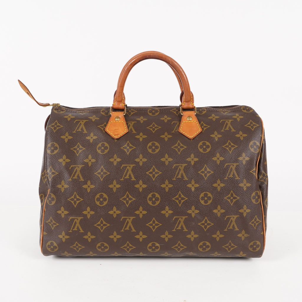 Authentic Louis Vuitton Monogram Speedy 35 M41524 Handbag used 06E465948803