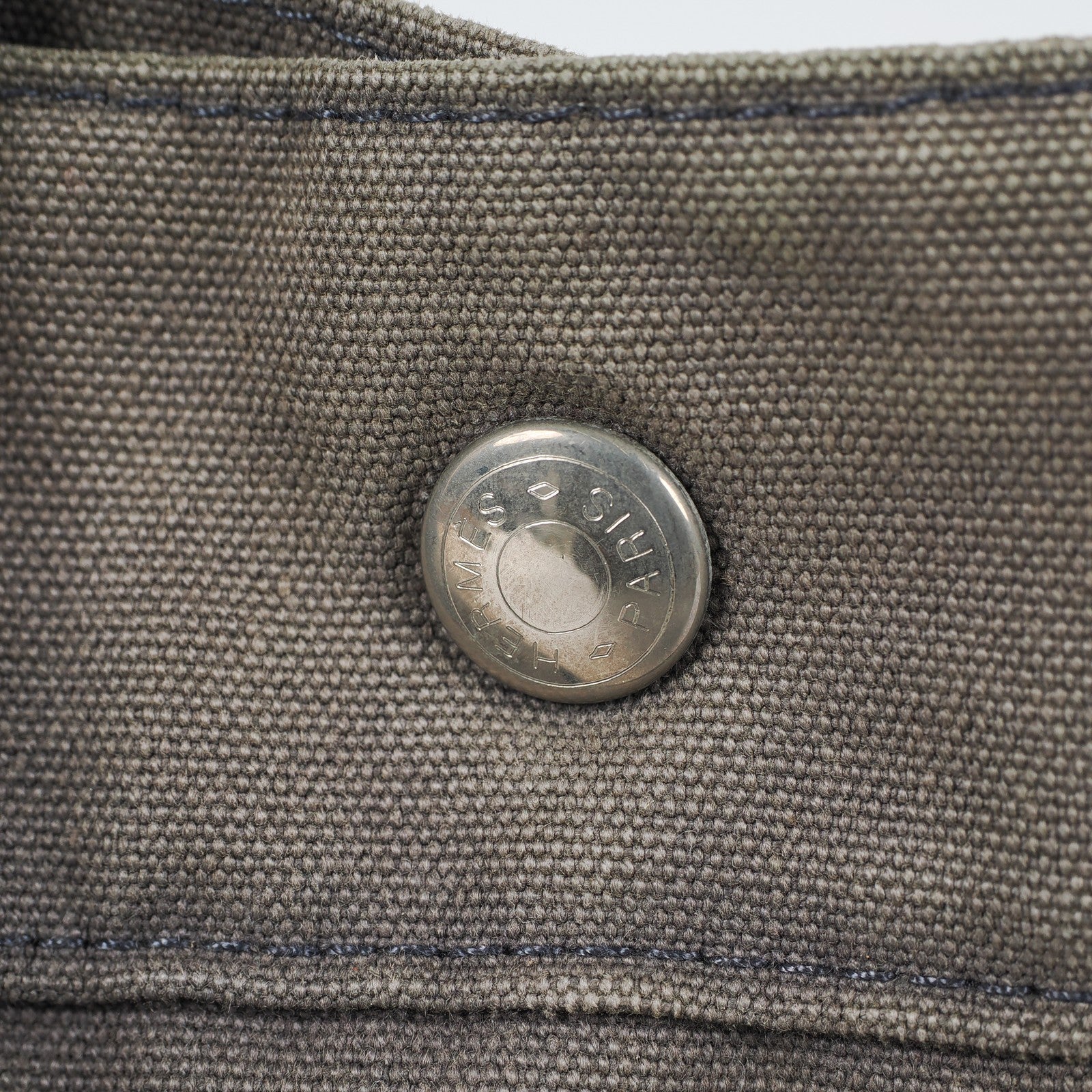 HERMES Fourre Tout Tote PM - Gray Cream Orange Canvas None Tote Bag 04A09825007