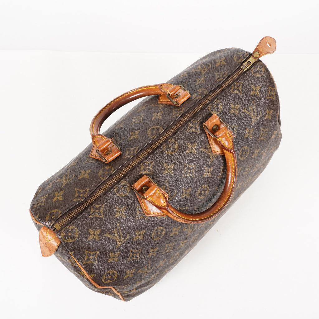 Authentic Louis Vuitton Monogram Speedy 35 M41524 Handbag used 05E256006029