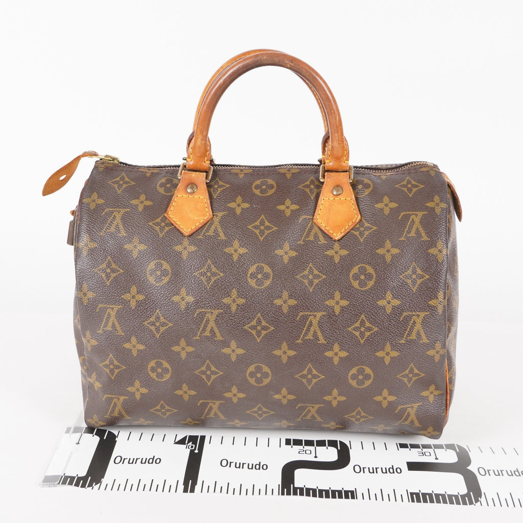 Authentic Louis Vuitton Monogram Speedy 30  Handbag M41526 vintage 05E076050013
