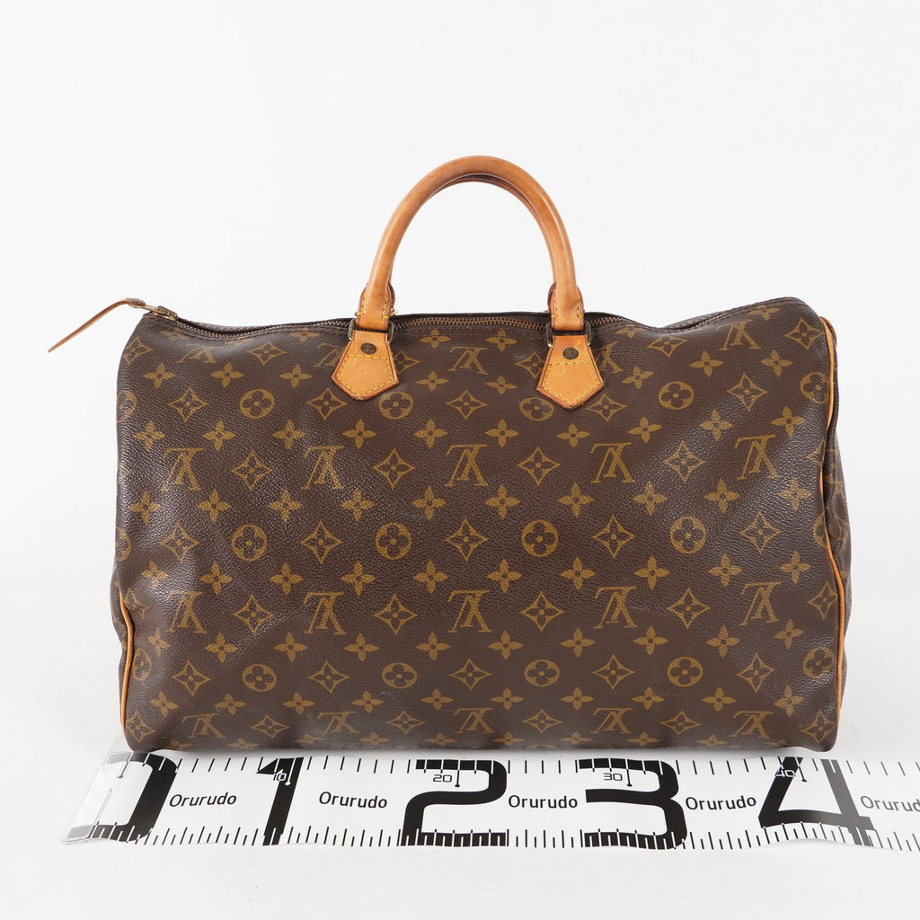 Authentic Louis Vuitton Monogram Speedy 40 Hand Boston Bag M41522 03E476380011