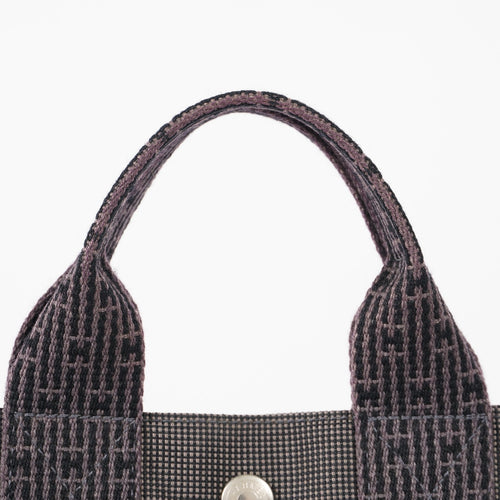 Auth Hermes Herline Canvas PM Gray Tote Bag  01E222310022