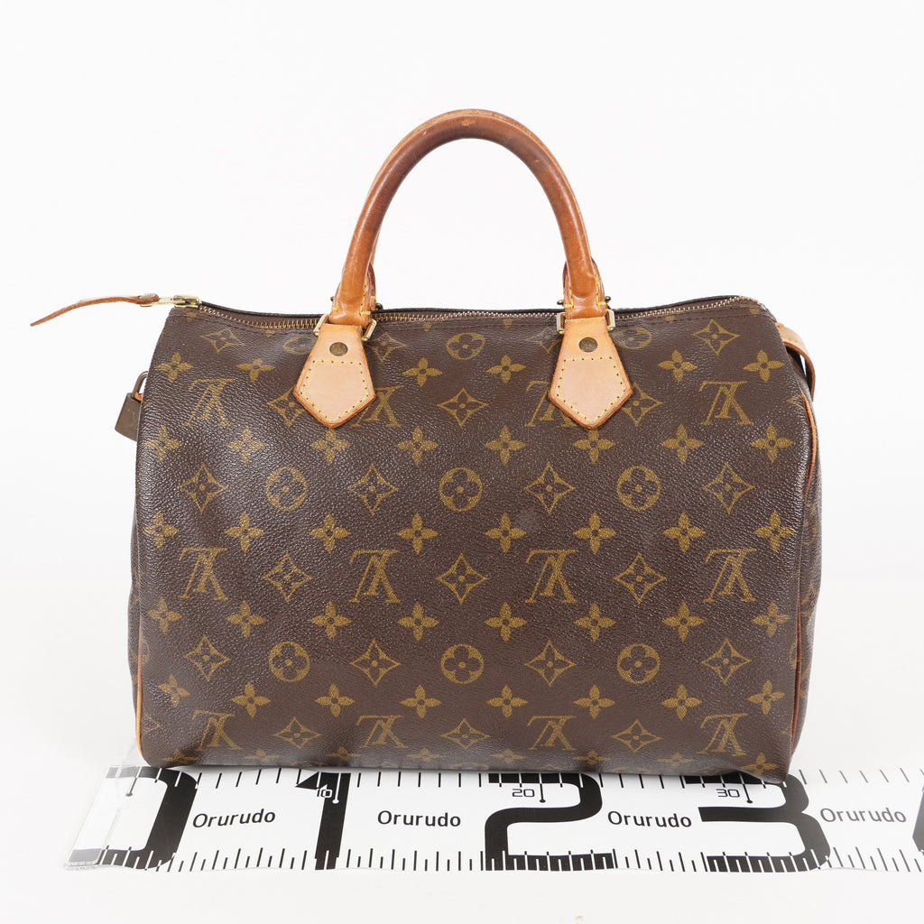 Authentic Louis Vuitton Monogram Speedy 30  Handbag M41526 vintage 05E284730029