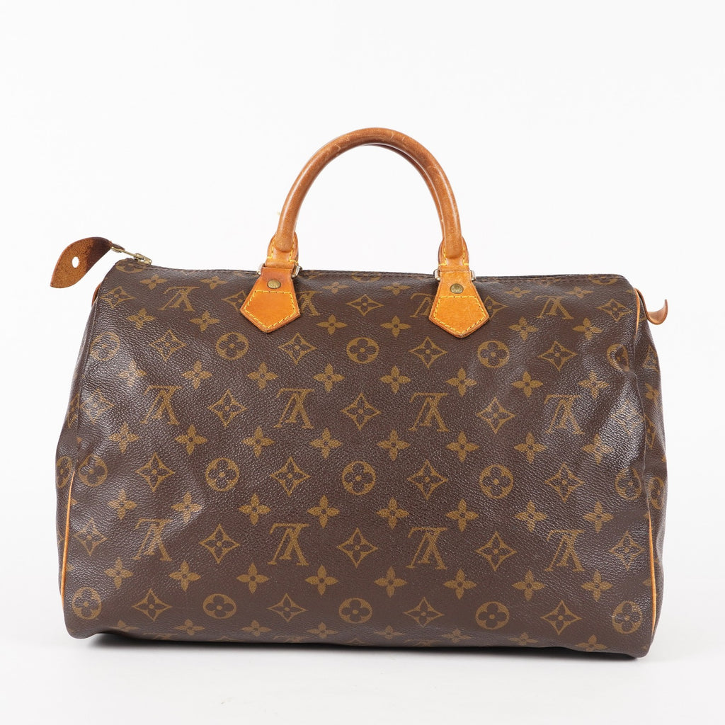 Authentic Louis Vuitton Monogram Speedy 35 M41524 vintage Handbag 05E186050013
