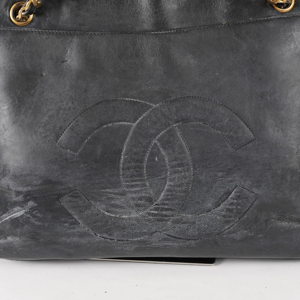 CHANEL vintage CC CC Mark Double Chain Bag Big Coco Shoulder Bag 03E565280011