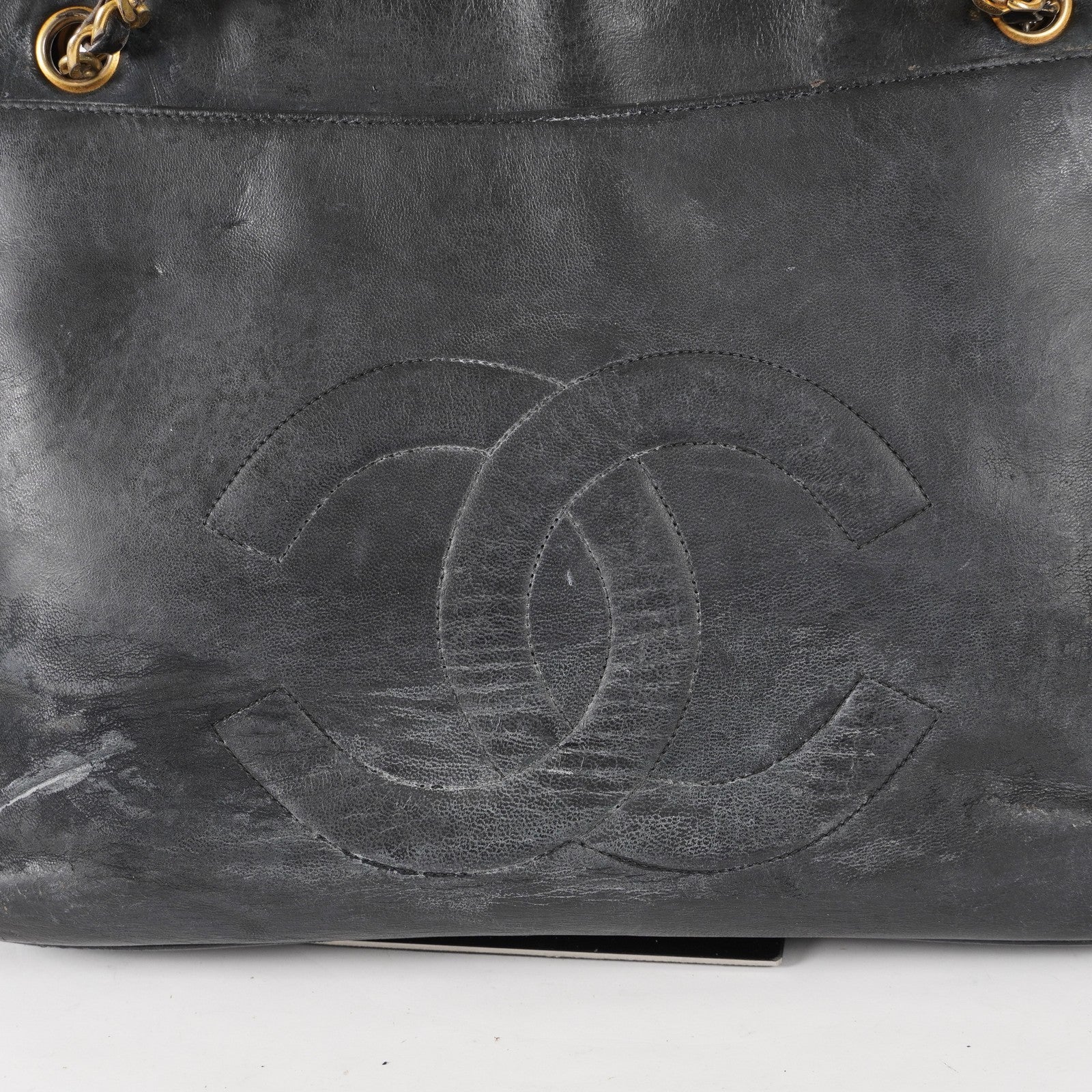 CHANEL vintage CC CC Mark Double Chain Bag Big Coco Shoulder Bag 03E565280011