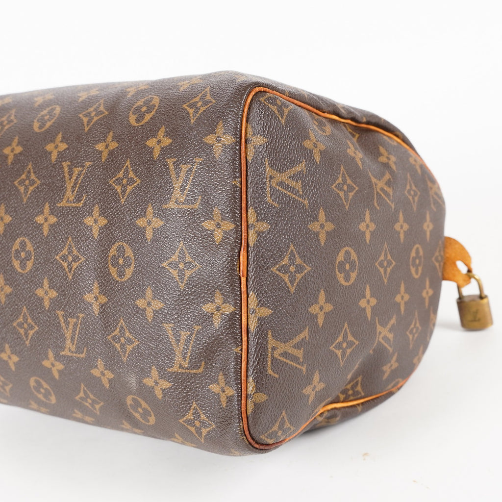 Authentic Louis Vuitton Monogram Speedy 30  Handbag M41526 vintage 05E304290029