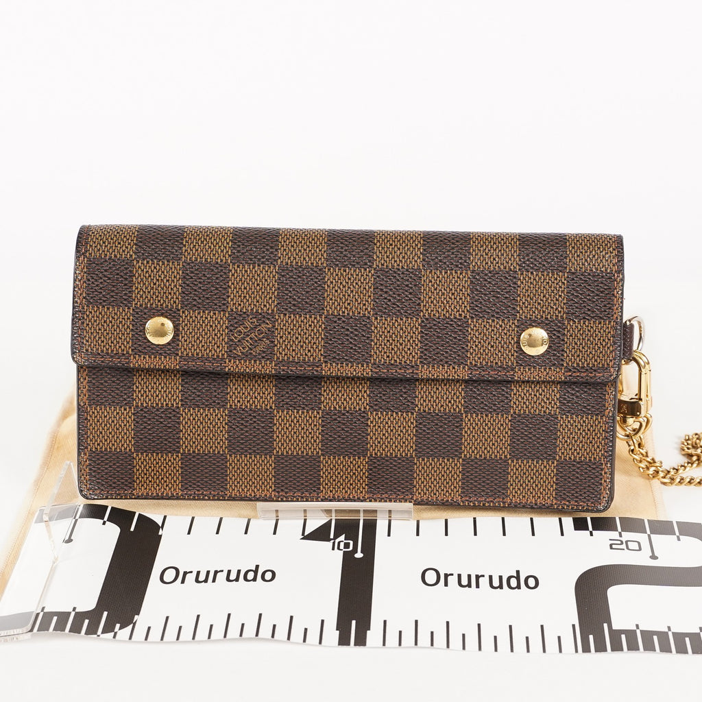 LOUIS VUITTON Portefeuille  Bifold purse N60002 Damier Ebene 03T052800009