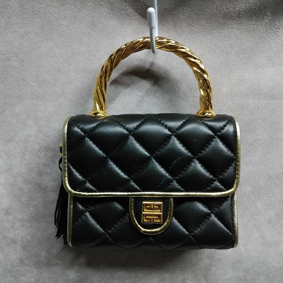 Tariff included Givenchy Mini Handbag Matelasse Quilted Bag Black 06M013500013