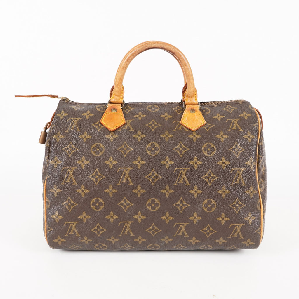 Authentic Louis Vuitton Monogram Speedy 30  Handbag M41526 vintage 05E295170029