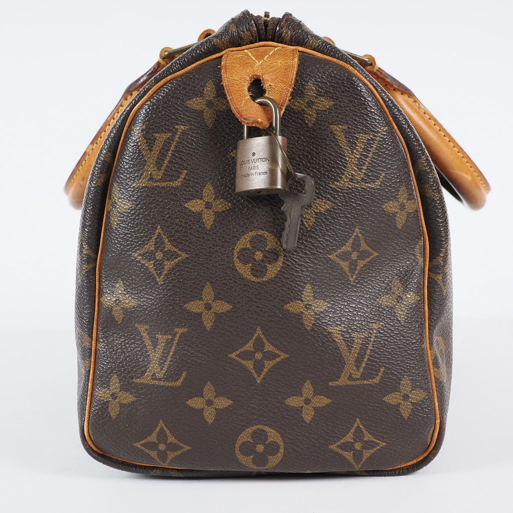 Authentic Louis Vuitton Monogram Speedy 25 M41528 Handbag vintage 04A306234807