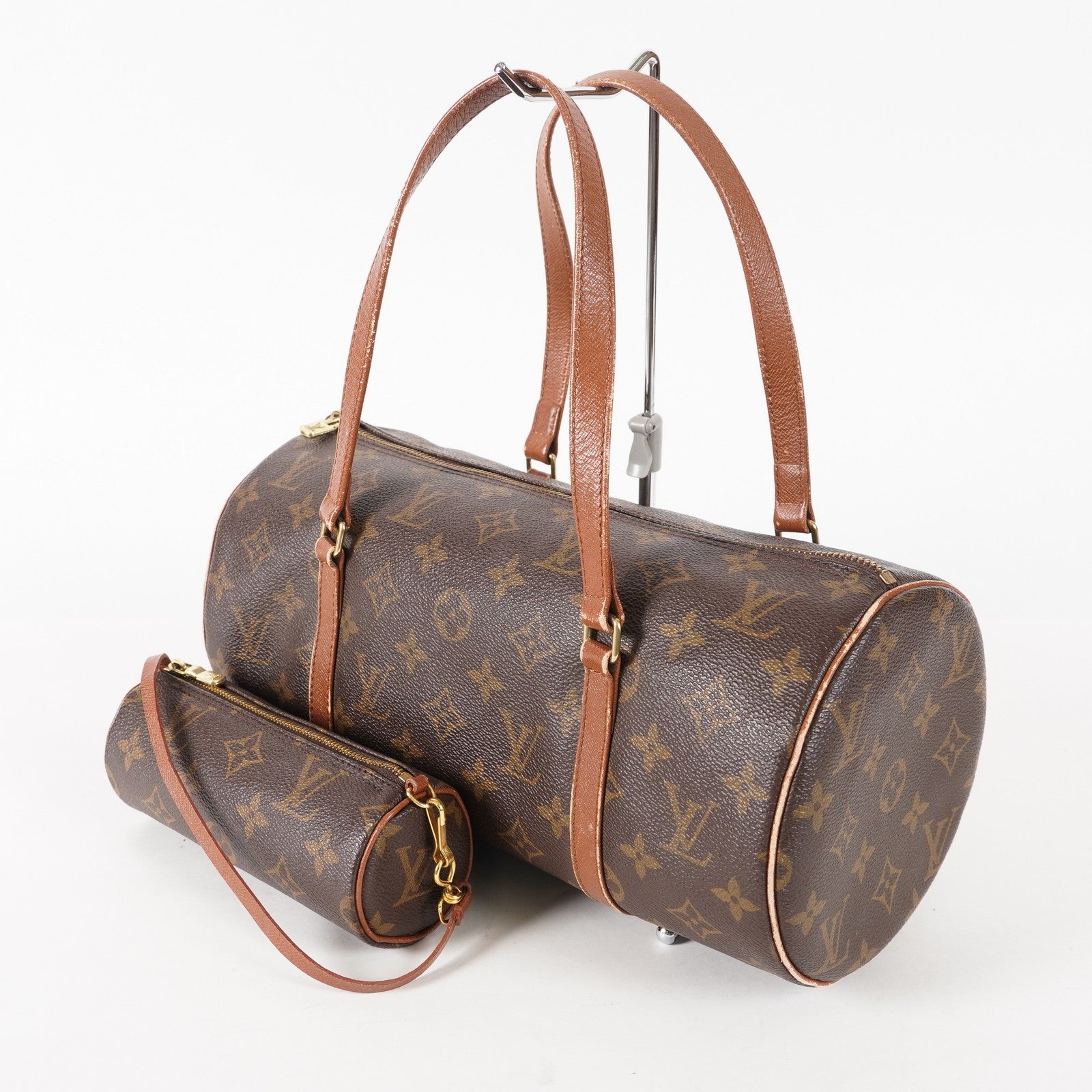 LOUIS VUITTON Papillon 30 Hand Bags Monogram Canvas M51385 Vintage 02E065720010