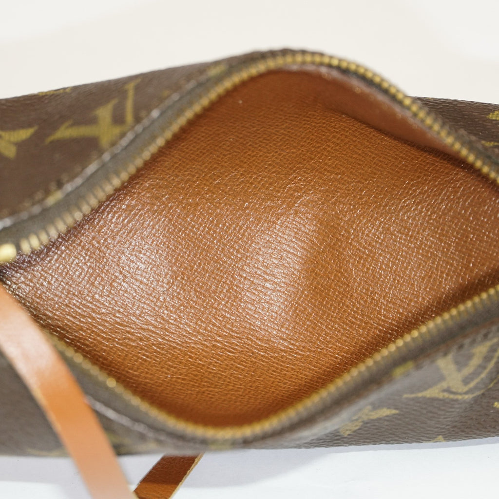 Auth LOUIS VUITTON Monogram Papillon 30 M51365 Handbag W/Pouch used 12E145500020