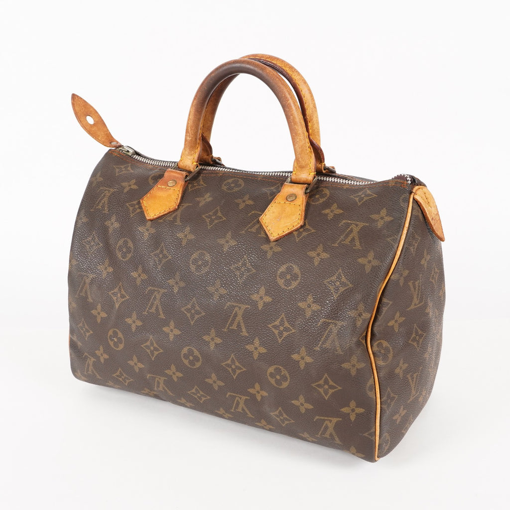 Authentic Louis Vuitton Monogram Speedy 30 Handbag M41526 vintage 06E525662803